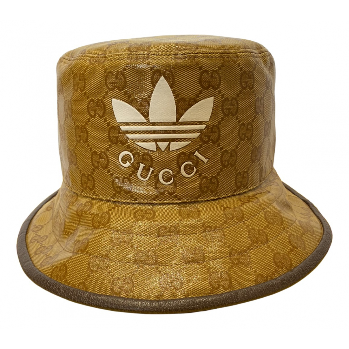 Leather hat Gucci Brown size M 